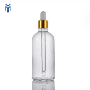 Wholesale empty 5ml 10ml 15ml 20ml 30ml 50ml 100ml clear transparent serum bottle essential oil bottle glass dropper bottle