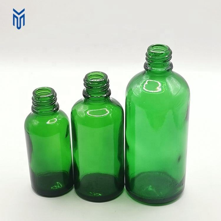 Wholesale empty 5ml 10ml 15ml 20ml 30ml 50ml 100ml 200ml green serum bottle essential oil bottle glass dropper bottle - Image 3