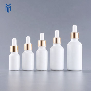 Luxury 5ml 10ml 15ml 20ml 30ml 50ml 100ml White Porcelain Glass Dropper Bottle Cosmetic Essential Oil Serum Bottle