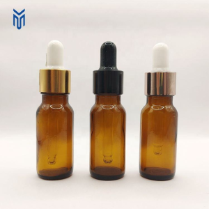 15ml amber glass dropper bottle