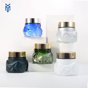 Wholesale 50g 100g Glass Cream Jar Cosmetic Cream Bottle Skincare Cream Jars and Bottles for Cosmetics