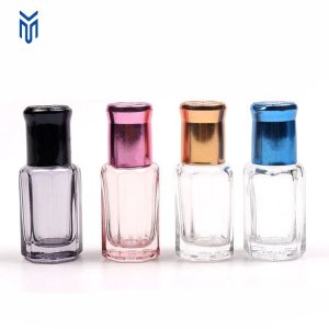 Wholesale 3ml 6ml 12ml Octagon Glass Bottle Anise Roll on Bottles Attar Bottle