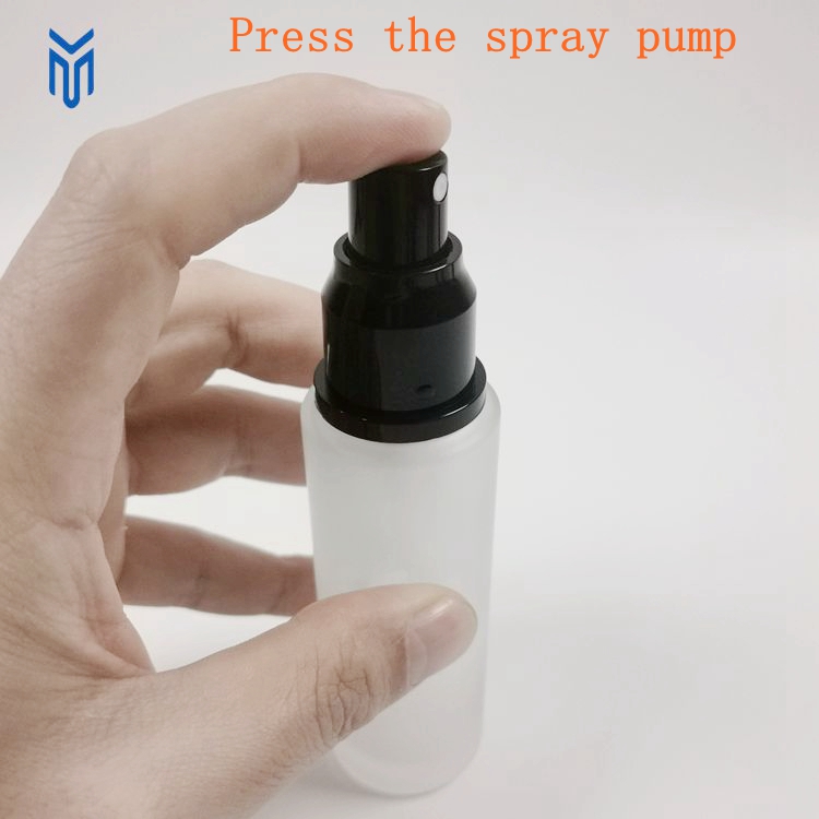 Wholesale 15ml 20ml 30ml 50ml Empty clear Frosted Lotion Bottle Cosmetic Spray Bottle With White clear Plastic Lid - Image 5