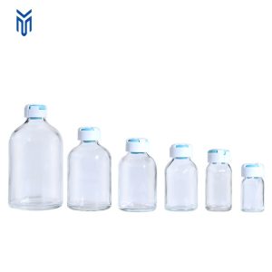 Wholesale 10ml 20ml 30ml 50ml 100ml Transparent Pharmaceutical Medicine Glass Bottle Injection Glass Vial for Serum