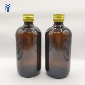 Wholesale Empty 250ml Round Glass Medicine Bottle Amber Glass Pharma Oral Liquid Bottle