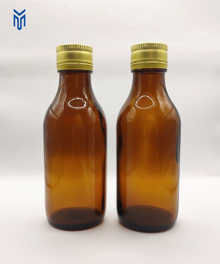 Hot sale 150ml brown pharmaceutical packaging bottle amber oral liquid syrup bottle