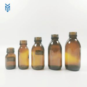 wholesale 30ml 60ml 100ml 125ml 150ml amber cough syrup glass bottles maple syrup bottles