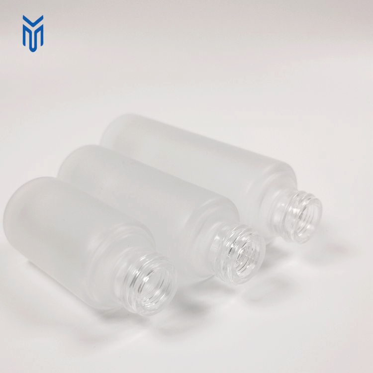 Wholesale 15ml 20ml 30ml 50ml Empty clear Frosted Lotion Bottle Cosmetic Spray Bottle With White clear Plastic Lid - Image 6