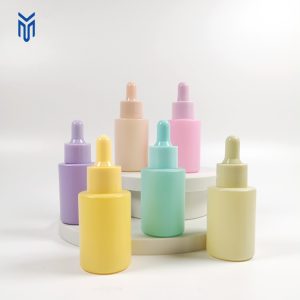 1OZ flat shoulder round Moroccan dropper bottle