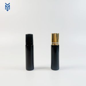 Luxury 10ml Black Glass Perfume Roller Bottle Essential Oil Roll on Bottle