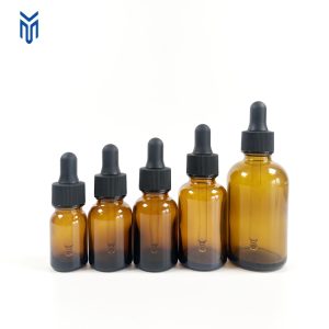 New Style 10ml 15ml 20ml 30ml 60ml 1OZ Amber Brown Serum Glass Dropper Bottle 20/410 Neck Japanese-style Essential Oil Bottle
