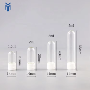 Wholesale 1.5ml 2ml 3ml 5ml Round Bottom Small Bulb Essential Oil Bottle Serum sample Bottle Essence Travel Bottle with Tear Cap
