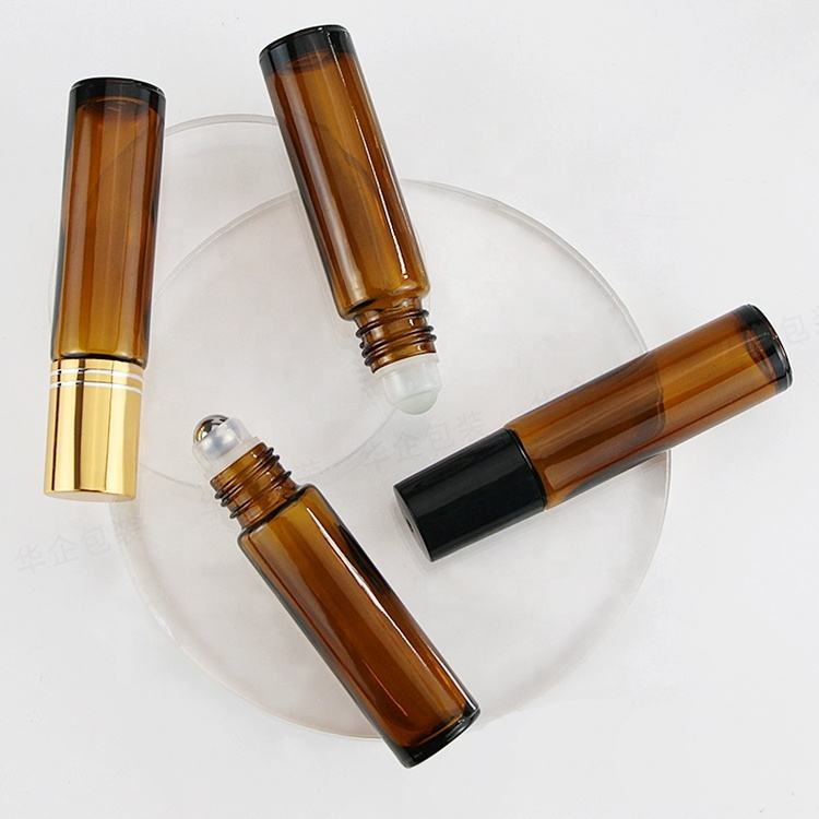 Empty 5ml 8ml 10ml 15ml Amber clear Blue Round Roll on Bottles Perfume Roller Bottle Essential Oil Roller Bottles - Image 4