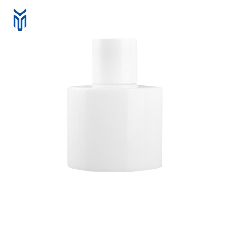 Luxury 100ml Round White Reed Diffuser Bottle Flat Shoulder Glass Diffuser Bottle