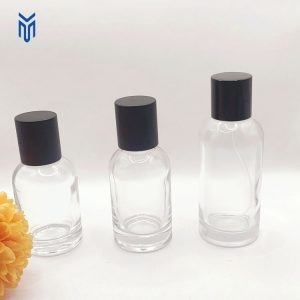 Hot Sale 50ml 70ml Empty Perfume Bottle Packaging Glass Round Shaped Glass Sprayer Perfume Bottle
