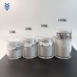 Wholesale 15ml 30ml 50ml 100ml AS Plastic Airless Pump Jar Cosmetic Airless Jar
