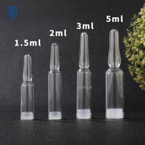 Hot Sale 1.5ml 2ml 3ml 5ml clear PETG Empty Ampoule Bottle Packaging Acid Vitamin c Ampoule Serum Face Serum Ampoule